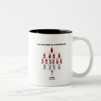 Diese Maschine wird durch Logik angetrieben (Hassd Zweifarbige Tasse