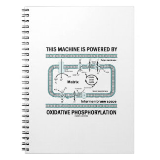 Diese Maschine wird durch oxidative Phosphorylieru Notizblock