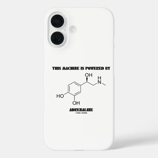 Diese Maschine wird von Adrenalin-Molekül angetrie Case-Mate iPhone Hülle (Rückseite)