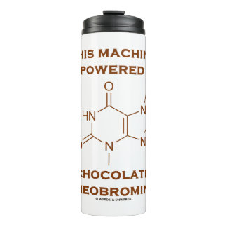 Diese Maschine wird von Schokoladentheobromin ange Thermosbecher