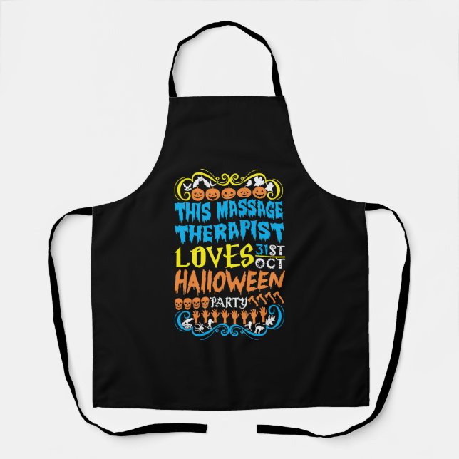 Diese Massagetherapeutin Lieben 31. Oktober Hallow Schürze (Vorderseite)