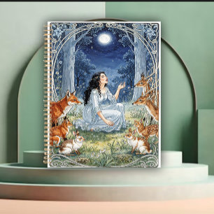 Diese mondbeschienene Muse Art Nouveau Planer