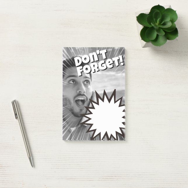 Diese Nachricht wirst du nie vergessen. Post-it Klebezettel (Büro)