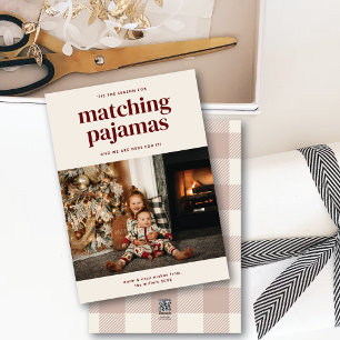 "Diese Niedliche Pajamas-Fotokarte passt zur erste Feiertagskarte