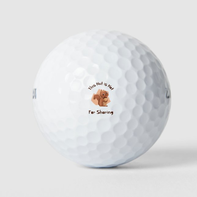 Diese Nut ist nicht zum Teilen geeignet Golfball (Vorderseite)