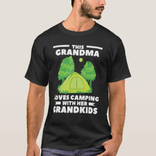 Diese Oma Lieben Camping mit ihren Enkelkindern T-Shirt