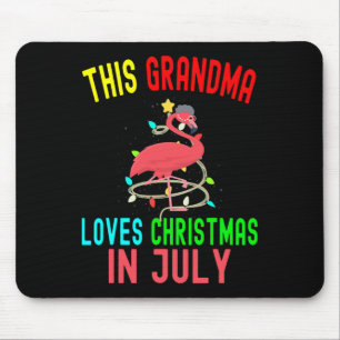 Diese Oma liebt Weihnachten im Juli Lustiger Flami Mousepad
