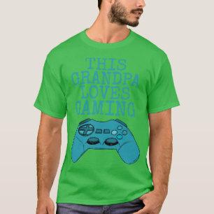 Diese Opa-Lieben spielen Video-Vatertag T-Shirt