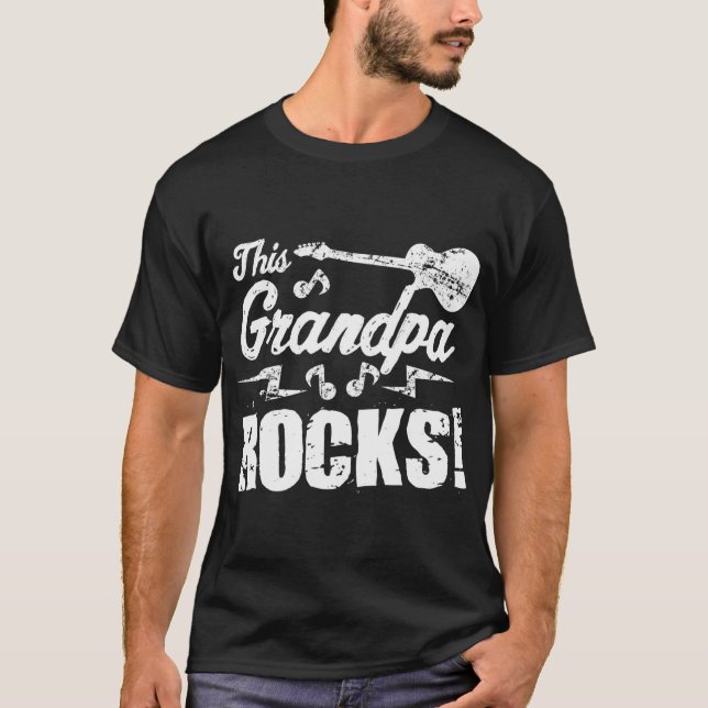 Diese Opa Rocks Gitarre Rock'n'Roll Funny T-Shirt (Vorderseite)