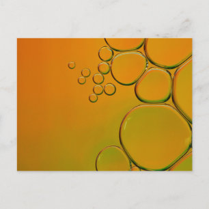 diese orangefarbenen Blasen Postkarte