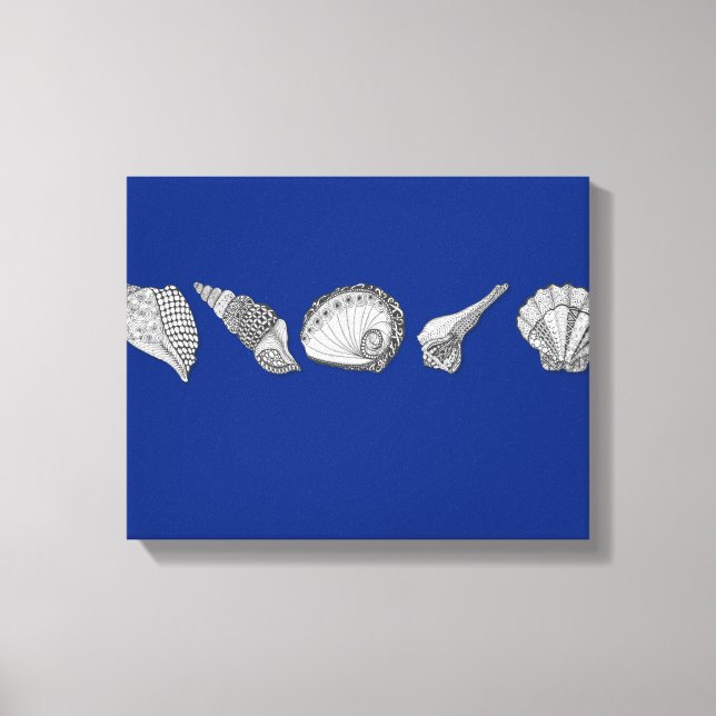 Diese originelle Seashell-Kunst anpassen Leinwanddruck (Vorderseite)