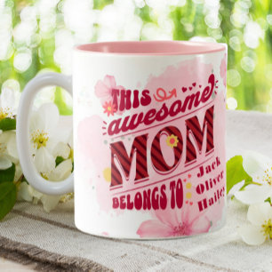 Diese Phantastische Mama gehört zu Personalisierte Zweifarbige Tasse