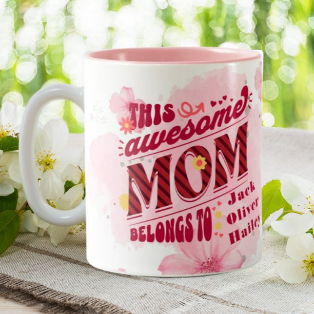 Diese Phantastische Mama gehört zu Personalisierte Zweifarbige Tasse (Von Creator hochgeladen)