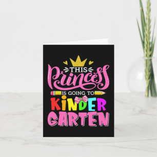 Diese Prinzessin geht zurück zum Kindergarten Karte