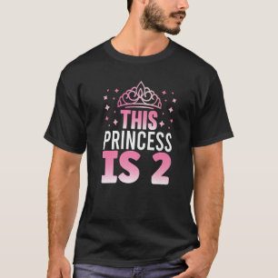 Diese Prinzessin ist 2 Jahre alt, 2. Geburtstag T-Shirt