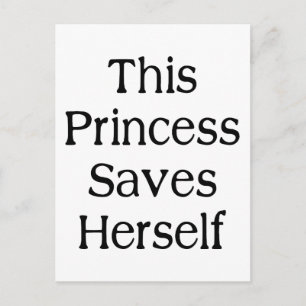 Diese Prinzessin Rette Postkarte