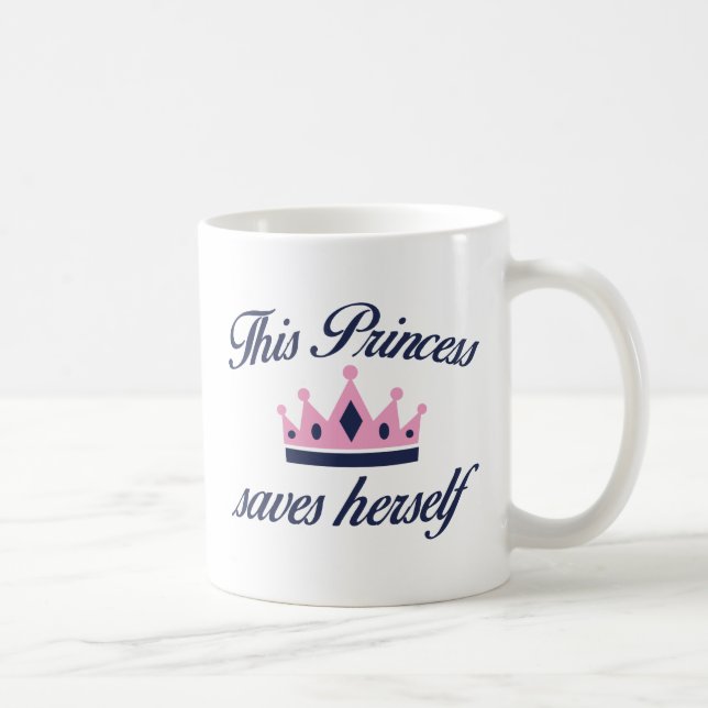 Diese Prinzessin Rette sich selbst Kaffeetasse (Rechts)