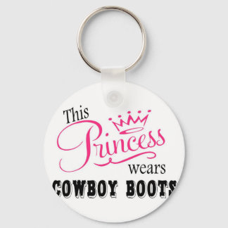 Diese Prinzessin trägt Cowboy Boots Schlüsselanhänger