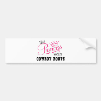 Diese Prinzessin trägt Cowboystiefel Autoaufkleber