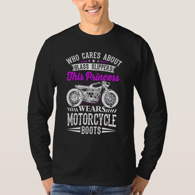 Diese Prinzessin trägt Motorradstiefel, nicht Glas T-Shirt (Vorderseite)