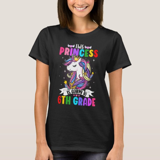 Diese Prinzessin wird Unicorn Magica 6. Klasse err T-Shirt (Vorderseite)