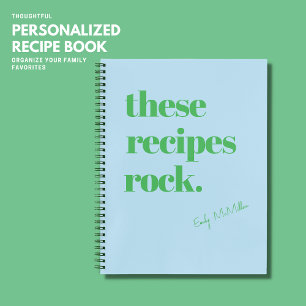 Diese Rezepte Rock Blue Rezept Buch Personalisiert