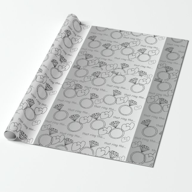 DIESE RING THO...... Geschenkpapier (Ungerollt)