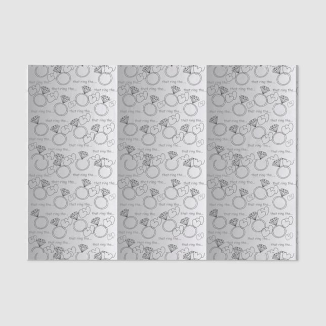 DIESE RING THO.......Tissue Paper Seidenpapier (Vorderseite)