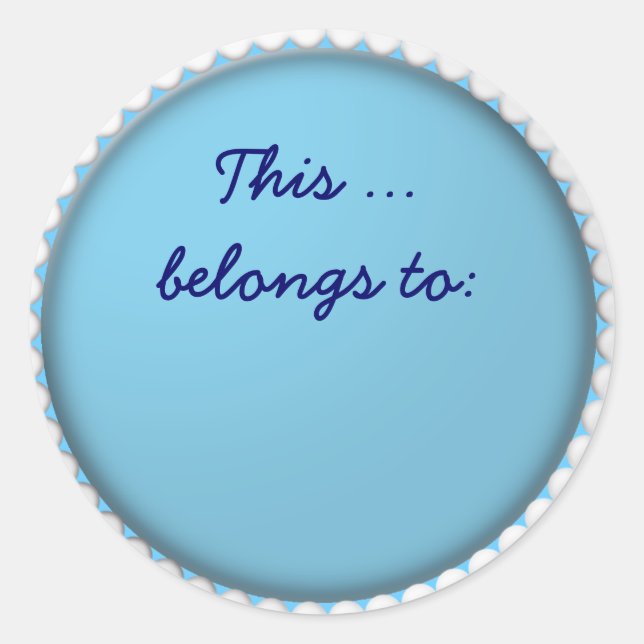 diese runder aufkleber (Vorderseite)