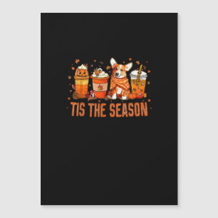 Diese Saison Pumpkin Gewürz Latte Halloween Fall C Magnetkarte