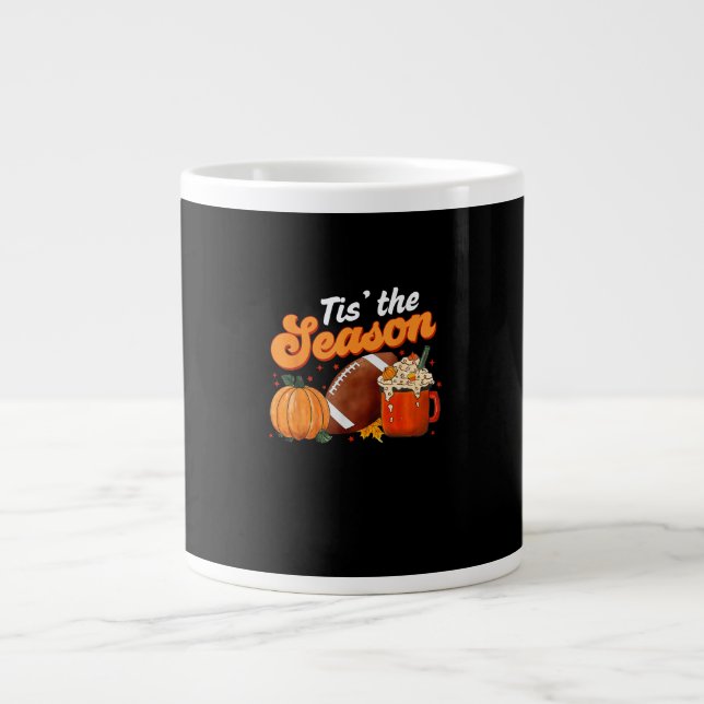 Diese Saison Pumpkin Gewürz Latte Halloween Fall F Jumbo-Tasse (Vorderseite)
