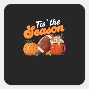 Diese Saison Pumpkin Gewürz Latte Halloween Fall F Quadratischer Aufkleber