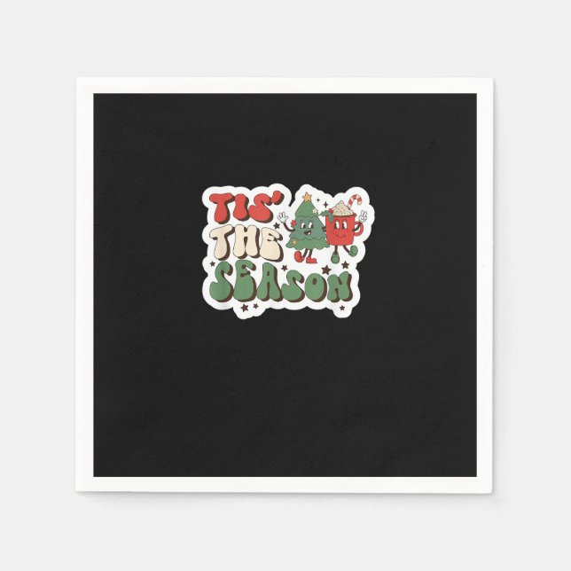 Diese Saison Retro Funny Sloth Serviette (Vorderseite)