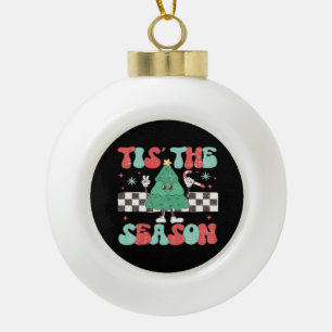 Diese Saison Retro Womans Urlaub Keramik Kugel-Ornament