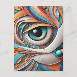 Diese schöne Katzenvektorkunst ist der perfekte Sü Postkarte