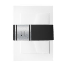 Diese schwarz-weiße Adelsfeier lädt zum Bachelor e Einladungsbanderole