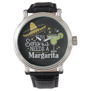 Diese Señorita braucht eine Margarita Cinco De May Armbanduhr