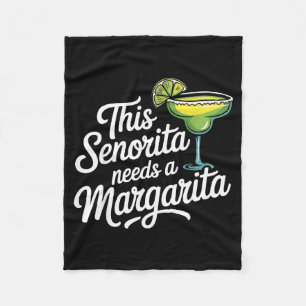 Diese Senorita braucht eine Margarita Fleecedecke