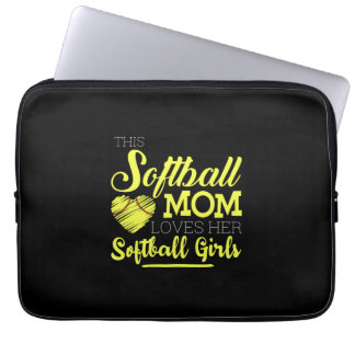 Diese Softball-Mutter Liebe ihre Softball-Girls Laptopschutzhülle