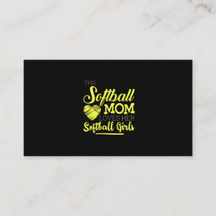 Diese Softball-Mutter Liebe ihre Softball-Girls Visitenkarte