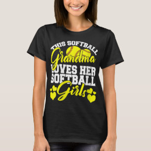 Diese Softball-Oma Liebe ihre Softball-Girls-Sof T-Shirt