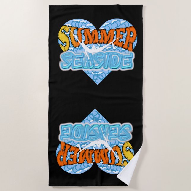 Diese Sommer Beach Seite Strandtuch (Vorderseite)