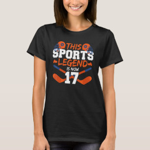 Diese sportliche Legende ist jetzt 17 Hockey-Spiel T-Shirt