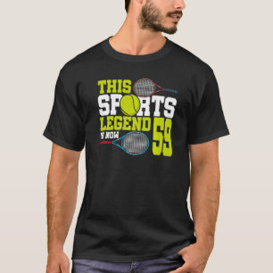 Diese sportliche Legende ist jetzt 59 Tennis 59. G T-Shirt