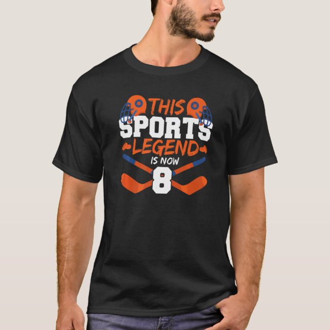 Diese sportliche Legende ist jetzt 8 Hockey-Spiel  T-Shirt (Vorderseite)