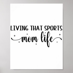 Diese sportliche Mama Leben Funny Mütter Tag Sport Poster
