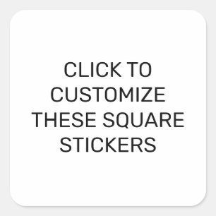 DIESE SQUARE-STICKER KENNEN QUADRATISCHER AUFKLEBER