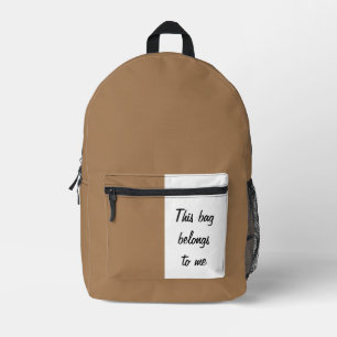 Diese Tasche gehört mir Funny Zitat Brown weiß