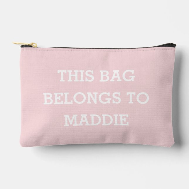 Diese Tasche gehört Name Kosmetiktasche (Vorderseite)