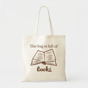 Diese Tasche ist von den Büchern - Buchtasche vol